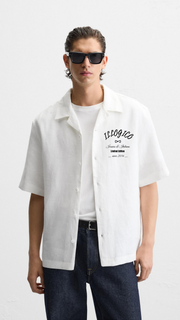 Camicia bianca Bowling