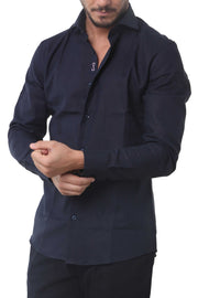Camicia Lino Blu Navy