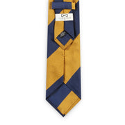 Cravatta Regimental blu e giallo