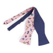 Papillon Blu Jeans e Rosa