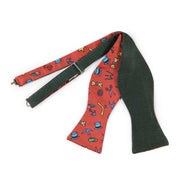 Papillon verde rosso