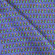 zoom Fazzoletto da Taschino in Seta Blue con bordo Roma Pattern Grafico