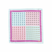 Fazzoletto da Taschino Celeste e Rosa in Seta