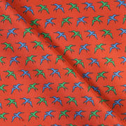 Zoom Fazzoletto da Taschino tricolore Italia con pattern Rondini