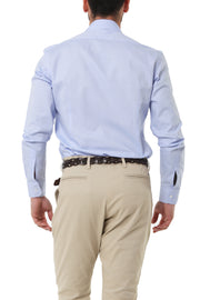 Camicia azzurra in 100% cotone