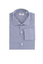 Camicia a Righe Bianca e Blu