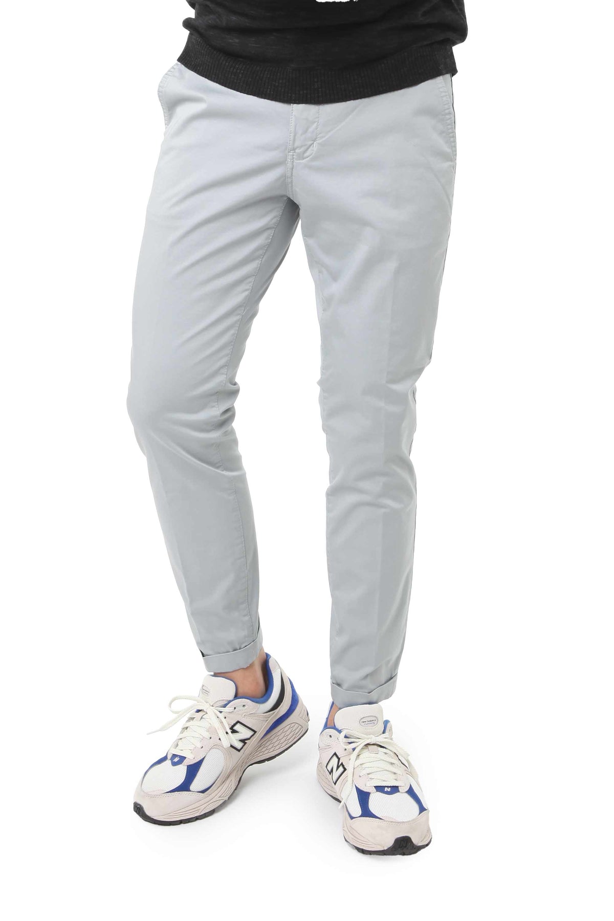 Pantalone Chinos Grigio Chiaro
