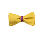 Papillon da annodare in Pura Seta giallo