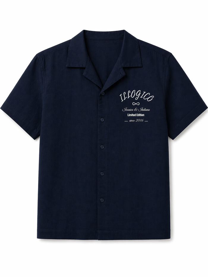 Camicia blu Bowling