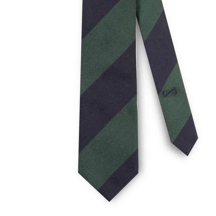 Cravatta Regimental verde e blu