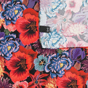 Foulard in Seta Rosso con Fantasia Floreale
