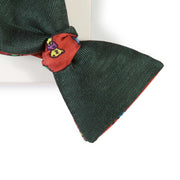 Papillon verde rosso