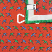 Fazzoletto da Taschino tricolore Italia con pattern Rondini dettaglio