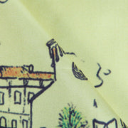 zoom Fazzoletto da Taschino Seta Jacquard Gialla Capsule Sora "Piazza Santa Restituta"