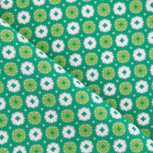 Load image into Gallery viewer, Green Pure Silk Pocket Square in Floreal Pattern
