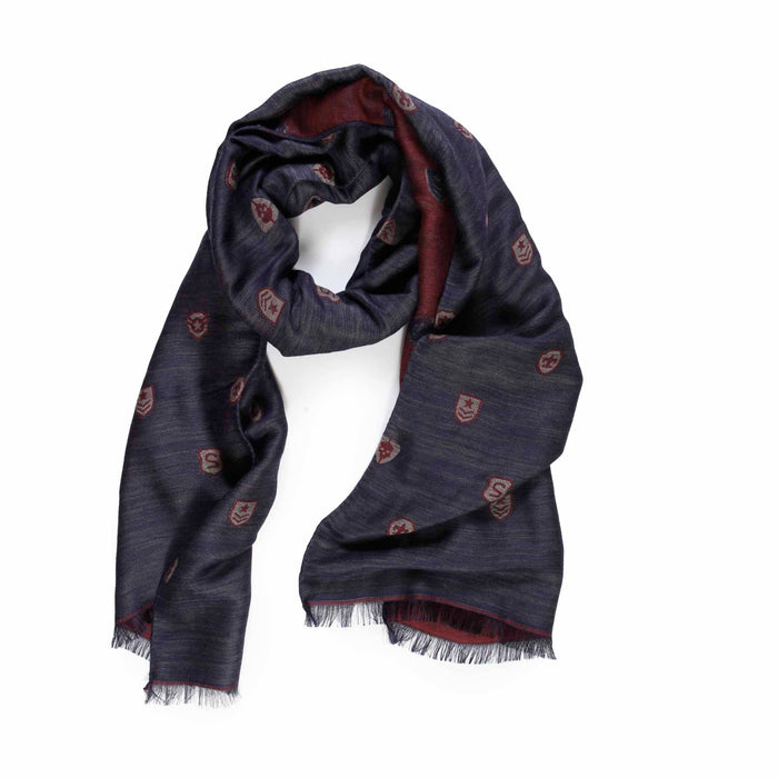 Sciarpa Scudetti Denim e Bordeaux