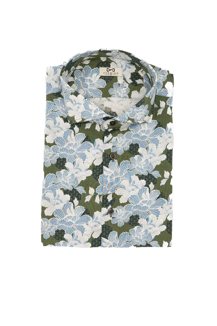 Camicia Fantasia fiori giapponesi