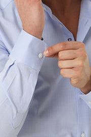 Camicia azzurra in 100% cotone