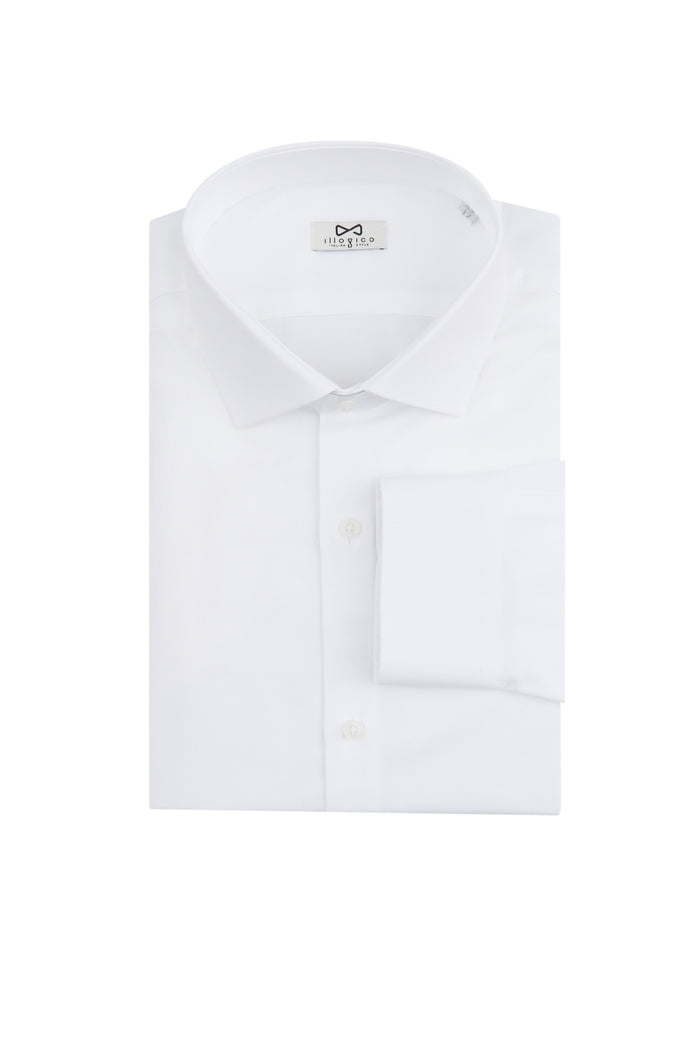 Camicia bianca in 100% cotone