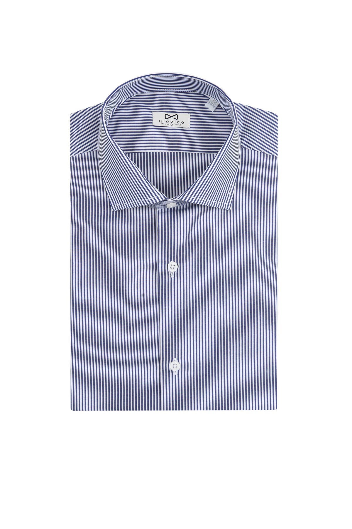Camicia a Righe Bianca e Blu