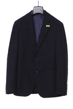 Load image into Gallery viewer, Single-Breasted Jacket Blue Navy &quot;Milano&quot; in Viscose
