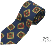 Load image into Gallery viewer, Blue Tie And Beige Pocket Square

