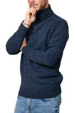 Load image into Gallery viewer, Blue Wool mix turtleneck sweater 
