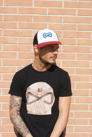 Cappello bordeaux con visiera