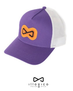 Cappello viola con visiera