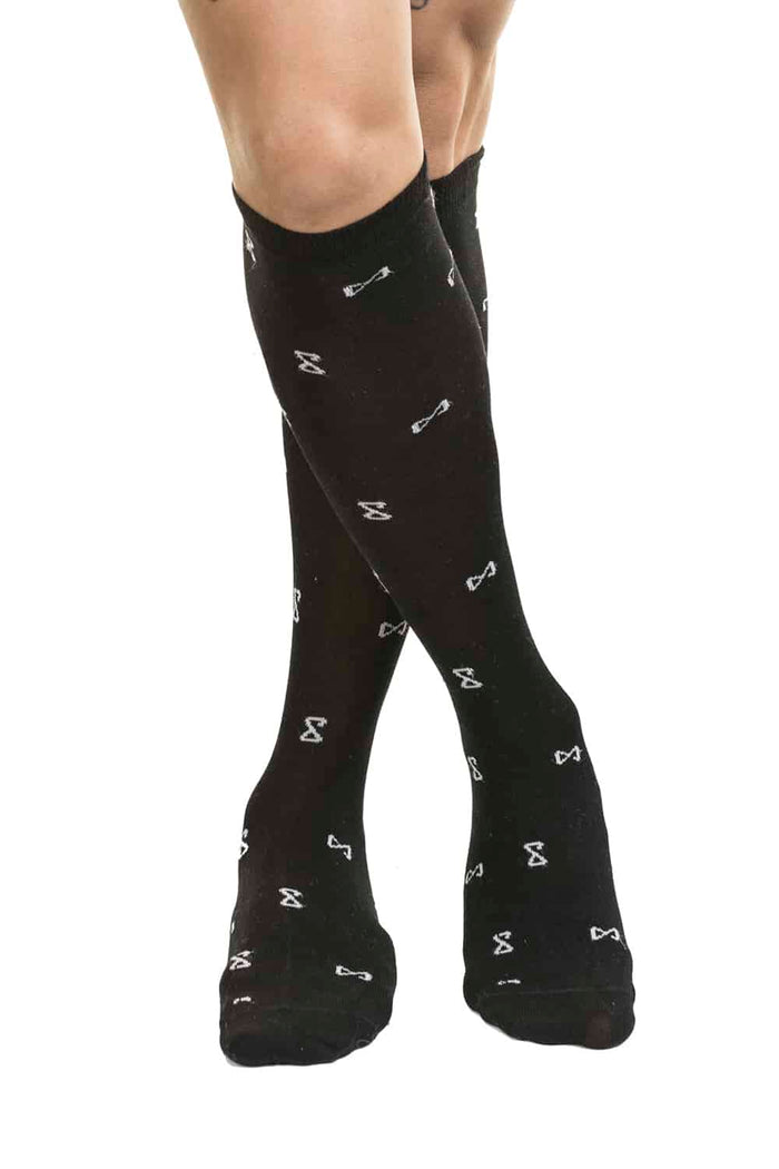 Calza Lunga in Cotone Uomo Nero
