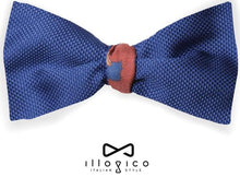 Load image into Gallery viewer, Blue &amp; Red Scarf and Bow Tie in Red Pattern
