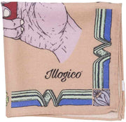 Pochette In Lana Beige Con Design Accendino