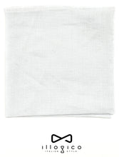 Load image into Gallery viewer, White Linen Pocket Square
