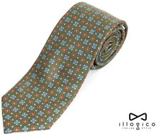Load image into Gallery viewer, Green Tie and Pocket Square with Multiple Design
